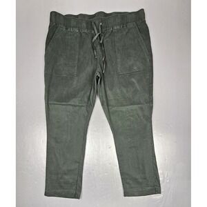 Buffalo David Bitton Pants Womens XL Olive Green Soft Tencel Pull-On Casual